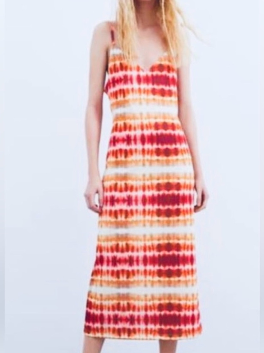 Zara Tie-Dye Midi Dress - NWOT
